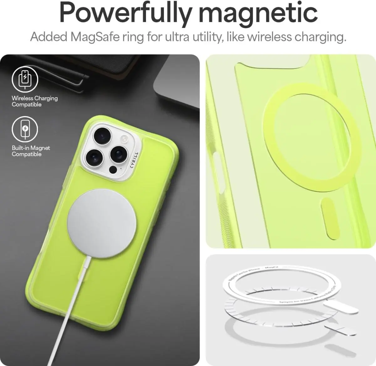 Spigen Cyrill Ultra Sheer Apple iPhone 16 Pro Max Hoesje met MagSafe Groen afbeelding 6