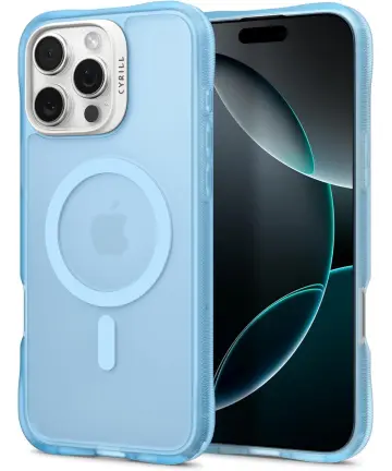 Spigen Cyrill Ultra Sheer Apple iPhone 16 Pro Max Hoesje met MagSafe Blauw Hoesjes