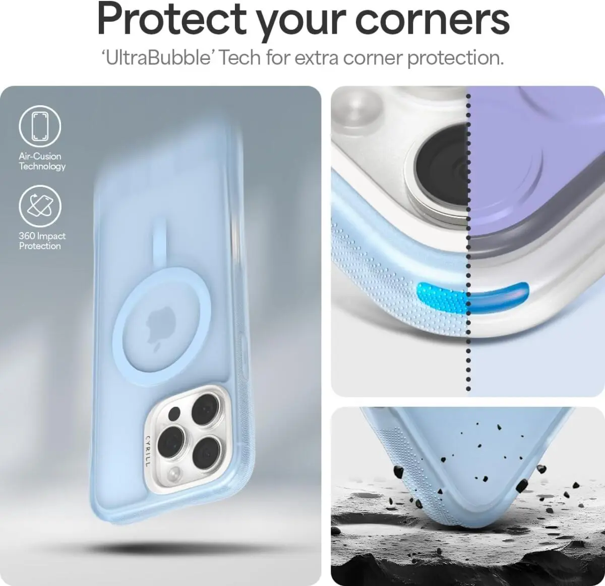 Spigen Cyrill Ultra Sheer Apple iPhone 16 Pro Max Hoesje met MagSafe Blauw afbeelding 4