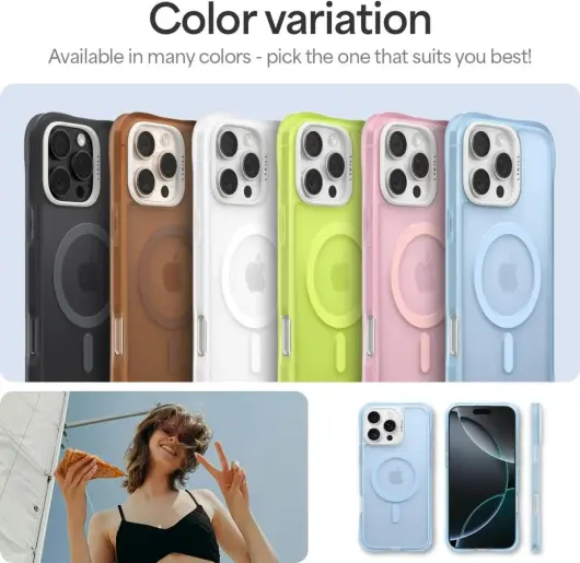 Spigen Cyrill Ultra Sheer Apple iPhone 16 Pro Max Hoesje met MagSafe Blauw afbeelding 7