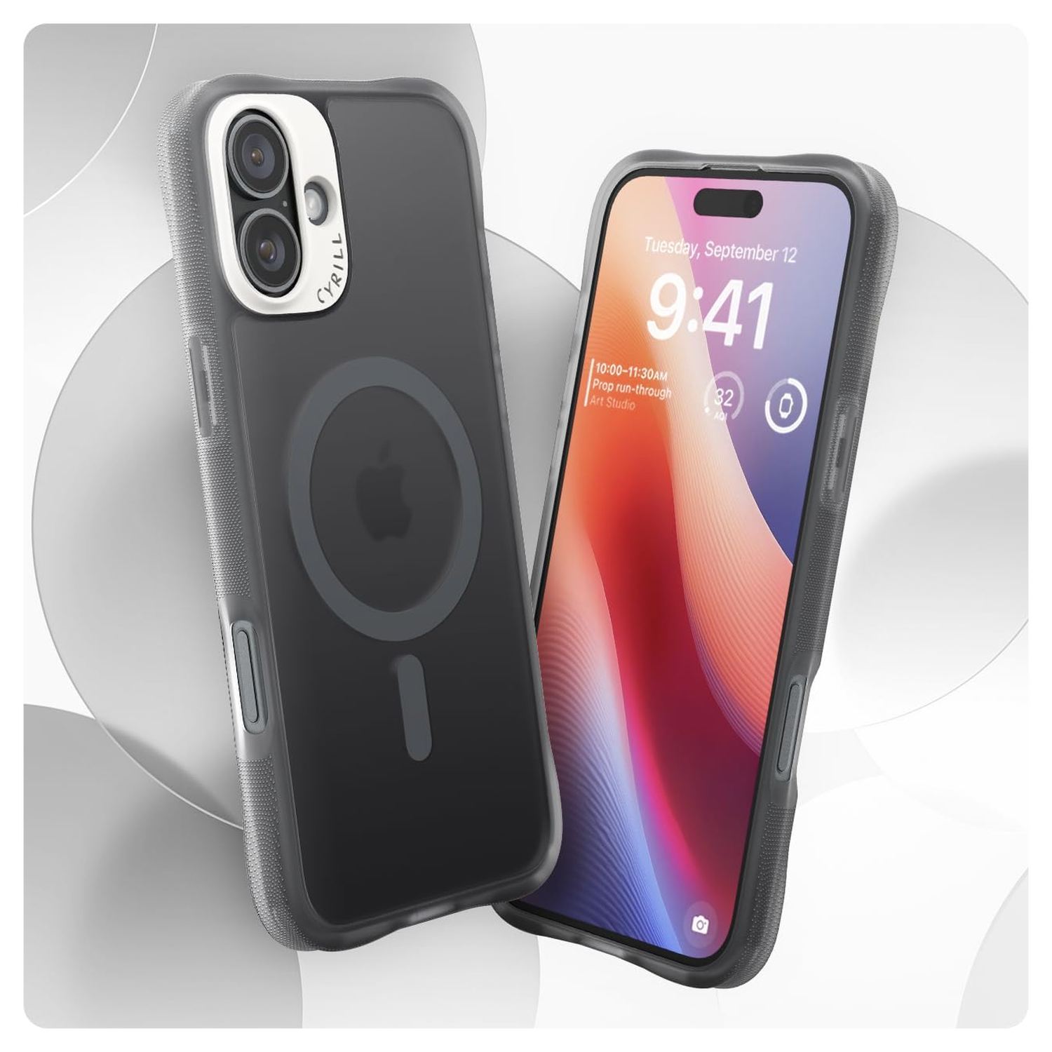 Spigen Cyrill Ultra Sheer Mag Apple iPhone 16 Plus Hoesje MagSafe Grijs afbeelding 2