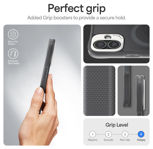 Spigen Cyrill Ultra Sheer Mag Apple iPhone 16 Plus Hoesje MagSafe Grijs afbeelding 4