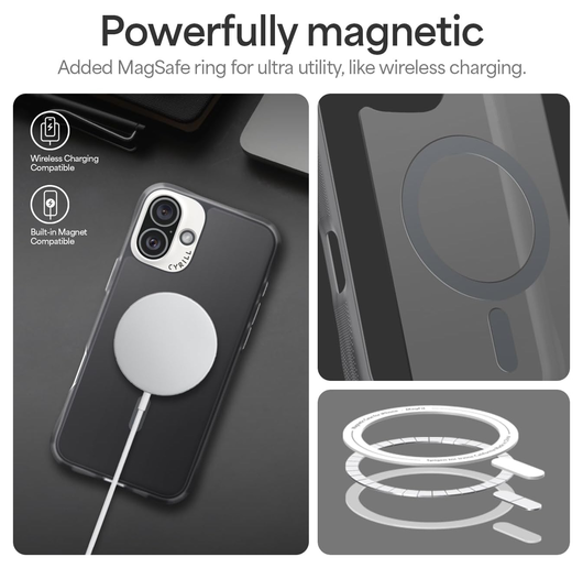 Spigen Cyrill Ultra Sheer Mag Apple iPhone 16 Plus Hoesje MagSafe Grijs afbeelding 5