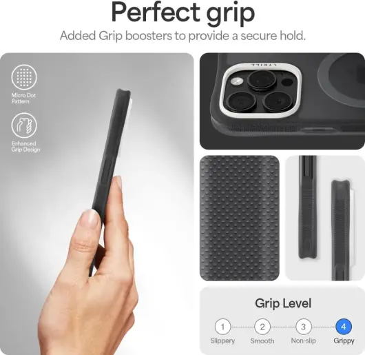 Spigen Cyrill Ultra Sheer Apple iPhone 16 Pro Max Hoesje met MagSafe Grijs afbeelding 5