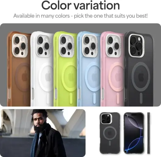 Spigen Cyrill Ultra Sheer Apple iPhone 16 Pro Max Hoesje met MagSafe Grijs afbeelding 7