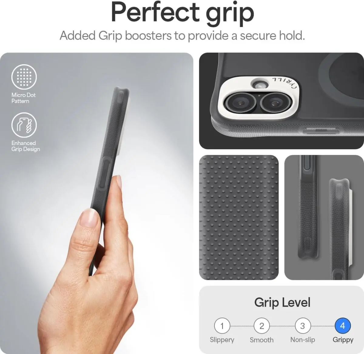 Spigen Cyrill Ultra Sheer Apple iPhone 16 Hoesje met MagSafe Grijs afbeelding 5