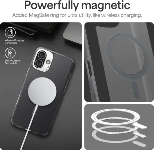 Spigen Cyrill Ultra Sheer Apple iPhone 16 Hoesje met MagSafe Grijs afbeelding 6
