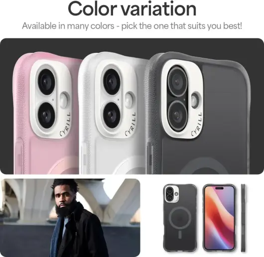 Spigen Cyrill Ultra Sheer Apple iPhone 16 Hoesje met MagSafe Grijs afbeelding 7