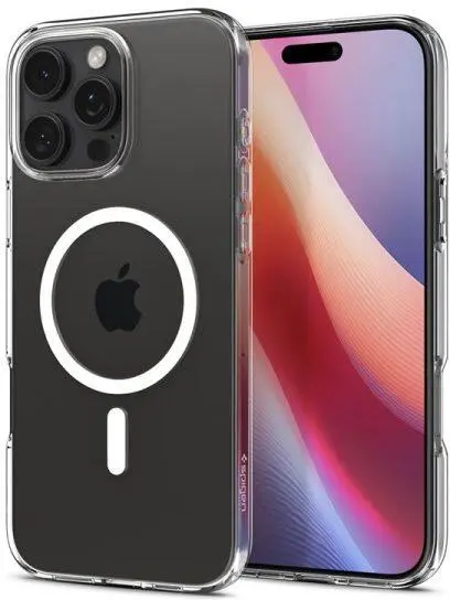 Spigen Crystal Flex MagFit iPhone 16 Pro Hoesje MagSafe Transparant afbeelding 1