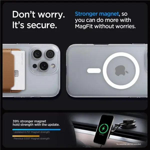 Spigen Crystal Flex MagFit iPhone 16 Pro Hoesje MagSafe Transparant afbeelding 3