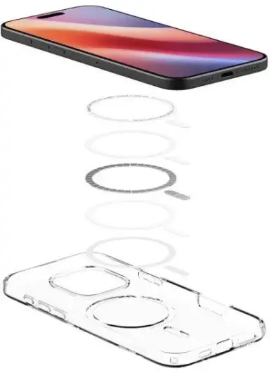 Spigen Crystal Flex MagFit iPhone 16 Pro Hoesje MagSafe Transparant afbeelding 9