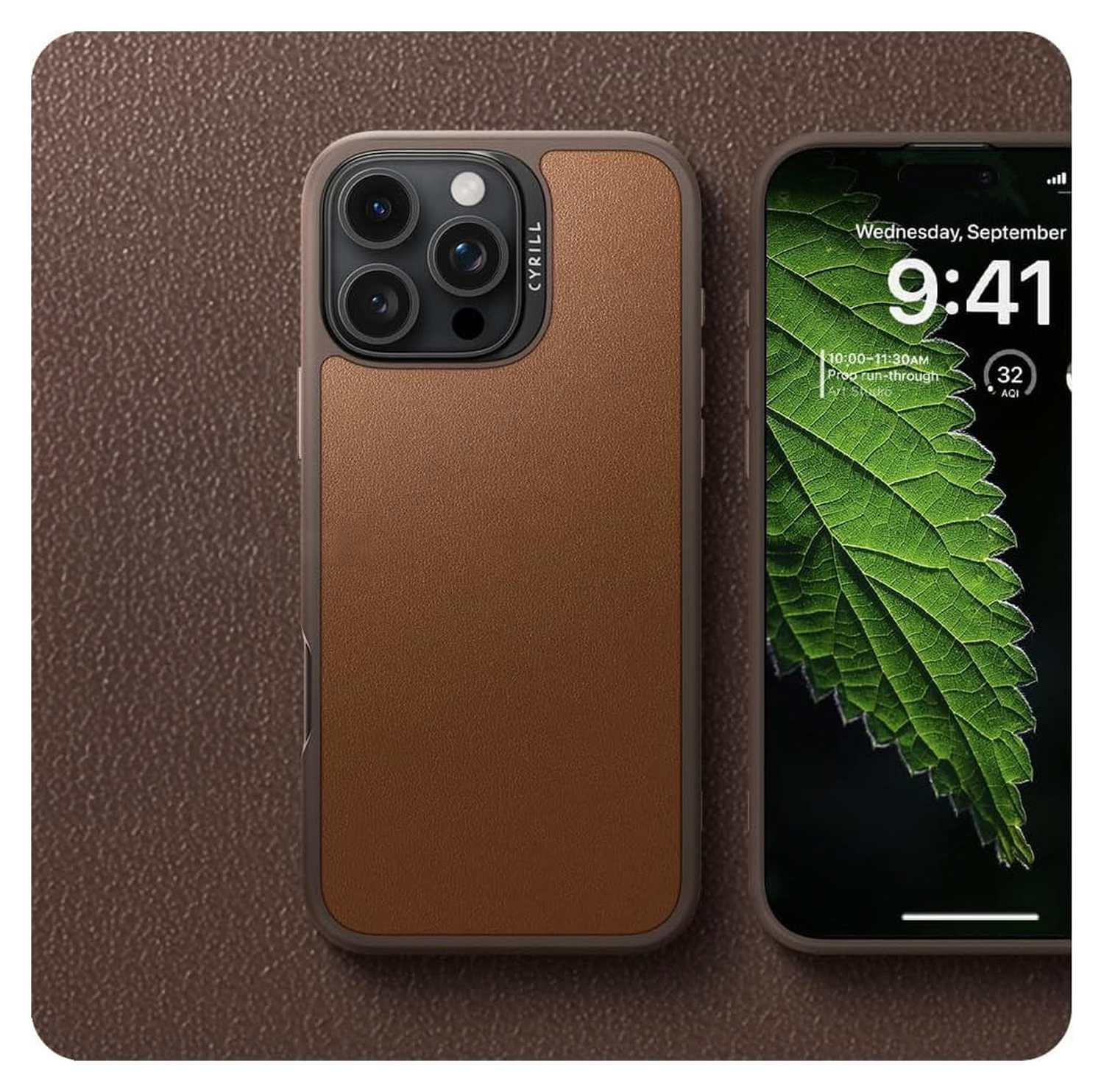 Spigen Cyrill Kajuk Mag Apple iPhone 16 Pro Hoesje MagSafe Back Cover Bruin afbeelding 3