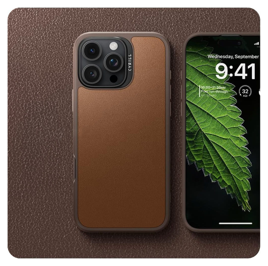 Spigen Cyrill Kajuk Mag Apple iPhone 16 Pro Hoesje MagSafe Back Cover Bruin afbeelding 3