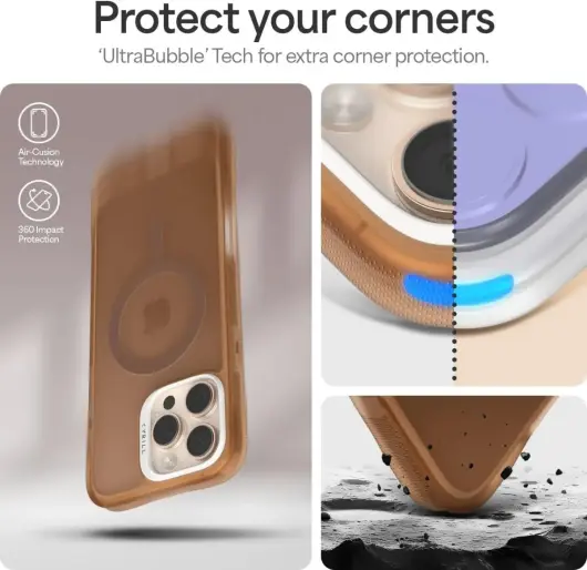 Spigen Cyrill Ultra Sheer Apple iPhone 16 Pro Max Hoesje met MagSafe Bruin afbeelding 4