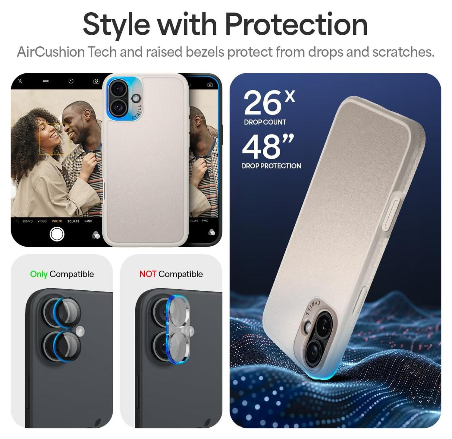 Spigen Cyrill Kajuk Mag Apple iPhone 16 Plus Hoesje MagSafe Back Cover Cream afbeelding 6