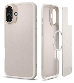 Spigen Cyrill Kajuk Mag Apple iPhone 16 Plus Hoesje MagSafe Back Cover Cream
