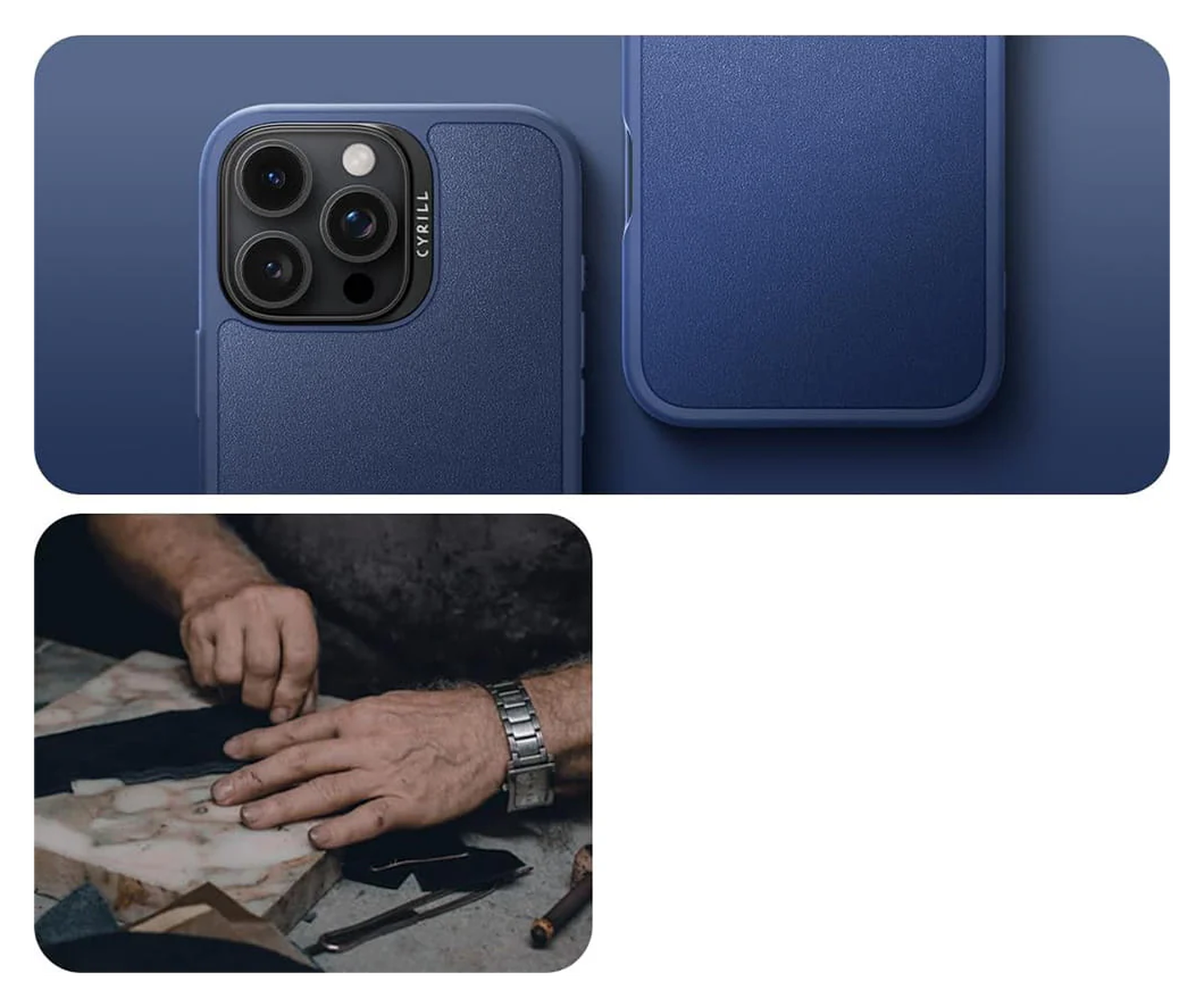 Spigen Cyrill Kajuk Apple iPhone 16 Pro Max Hoesje MagSafe Back Cover Blauw afbeelding 8