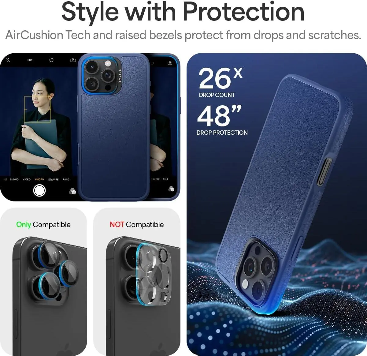 Spigen Cyrill Kajuk Apple iPhone 16 Pro Max Hoesje MagSafe Back Cover Blauw afbeelding 6
