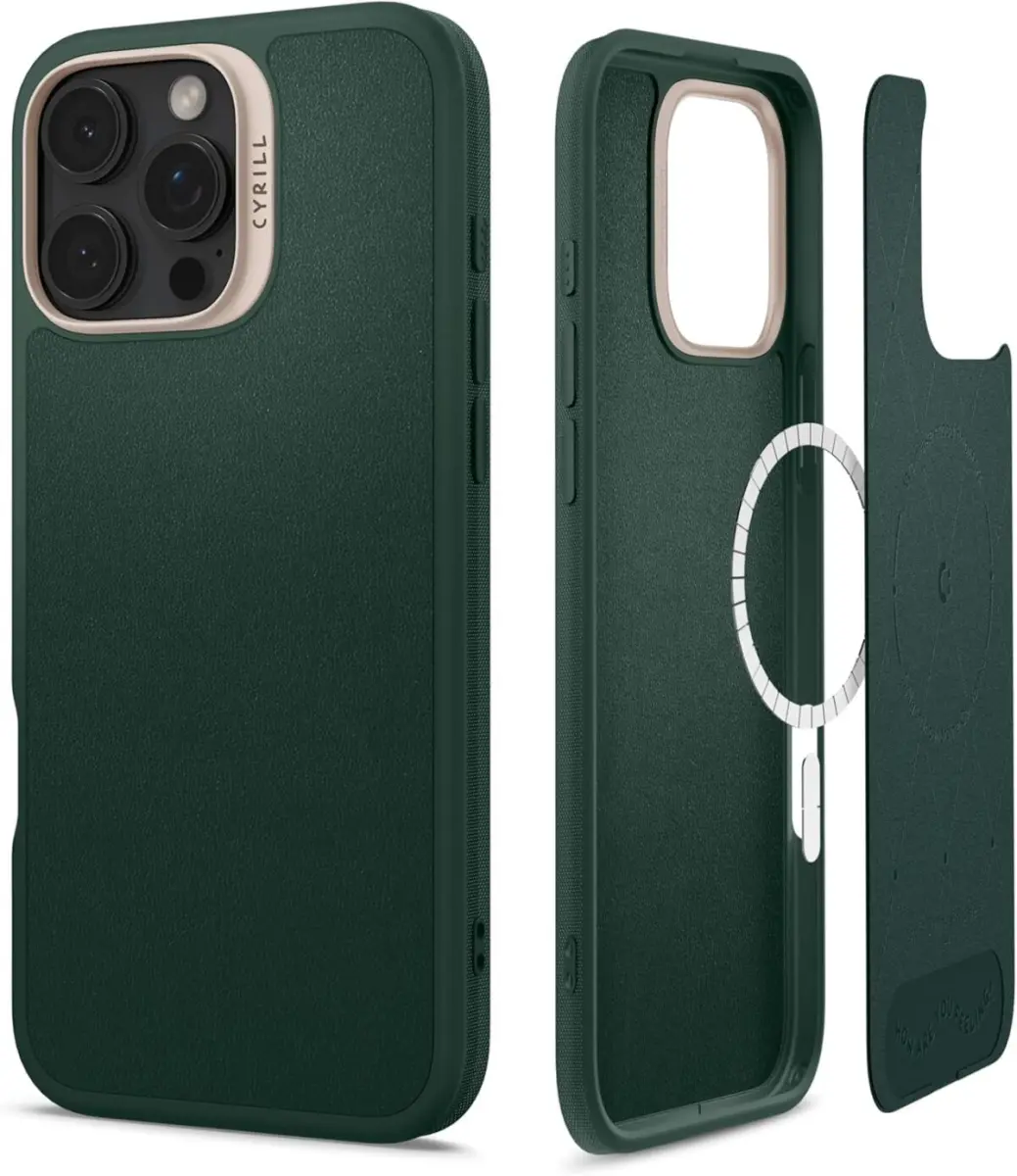 Spigen Cyrill Kajuk Mag Apple iPhone 16 Pro Hoesje MagSafe Back Cover Groen afbeelding 1