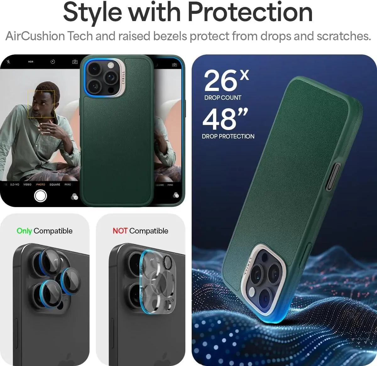Spigen Cyrill Kajuk Mag Apple iPhone 16 Pro Hoesje MagSafe Back Cover Groen afbeelding 5