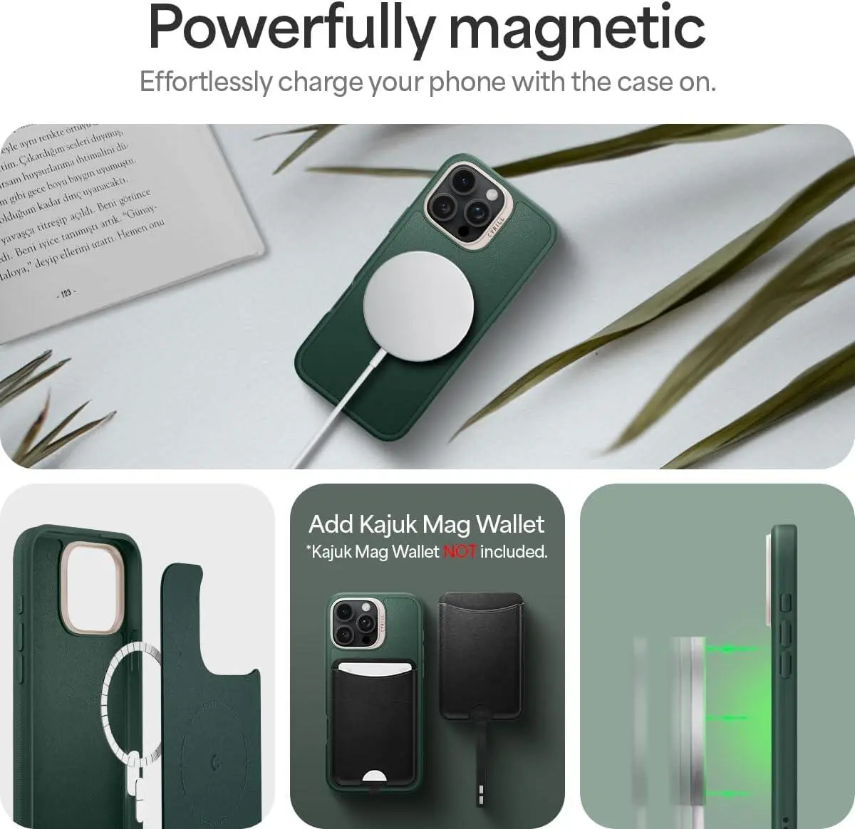 Spigen Cyrill Kajuk Mag Apple iPhone 16 Pro Hoesje MagSafe Back Cover Groen afbeelding 6