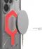 UAG Pathfinder Clear Samsung Galaxy S25 Ultra Hoesje Qi2 Magnet met Koord Rood afbeelding 9