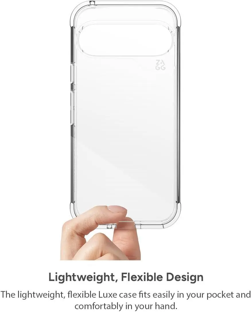 ZAGG Luxe Google Pixel 9a Hoesje Back Cover 3M Valbescherming Transparant afbeelding 5