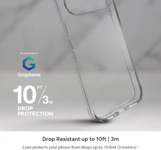 ZAGG Luxe Google Pixel 9a Hoesje Back Cover 3M Valbescherming Transparant afbeelding 3