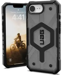 UAG Pathfinder Clear Apple iPhone 16e Hoesje MagSafe Back Cover Ash