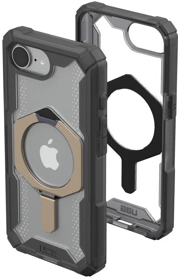 UAG Plasma XTE Apple 16e Hoesje MagSafe Stand Back Cover Ash/titanium afbeelding 1