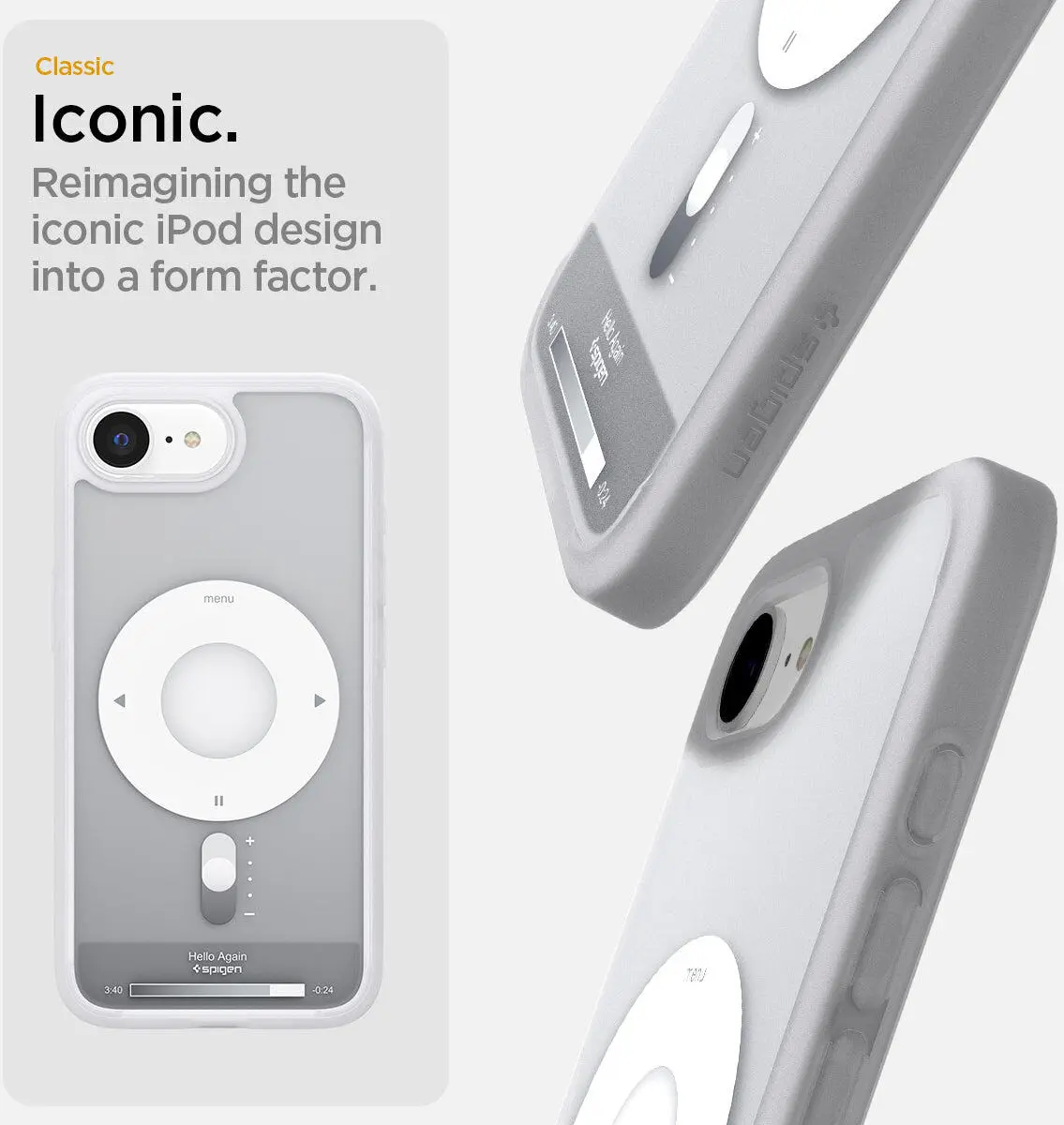 Spigen Ultra Hybrid MagFit Apple iPhone 16e Hoesje MagSafe Classic Zilver afbeelding 5