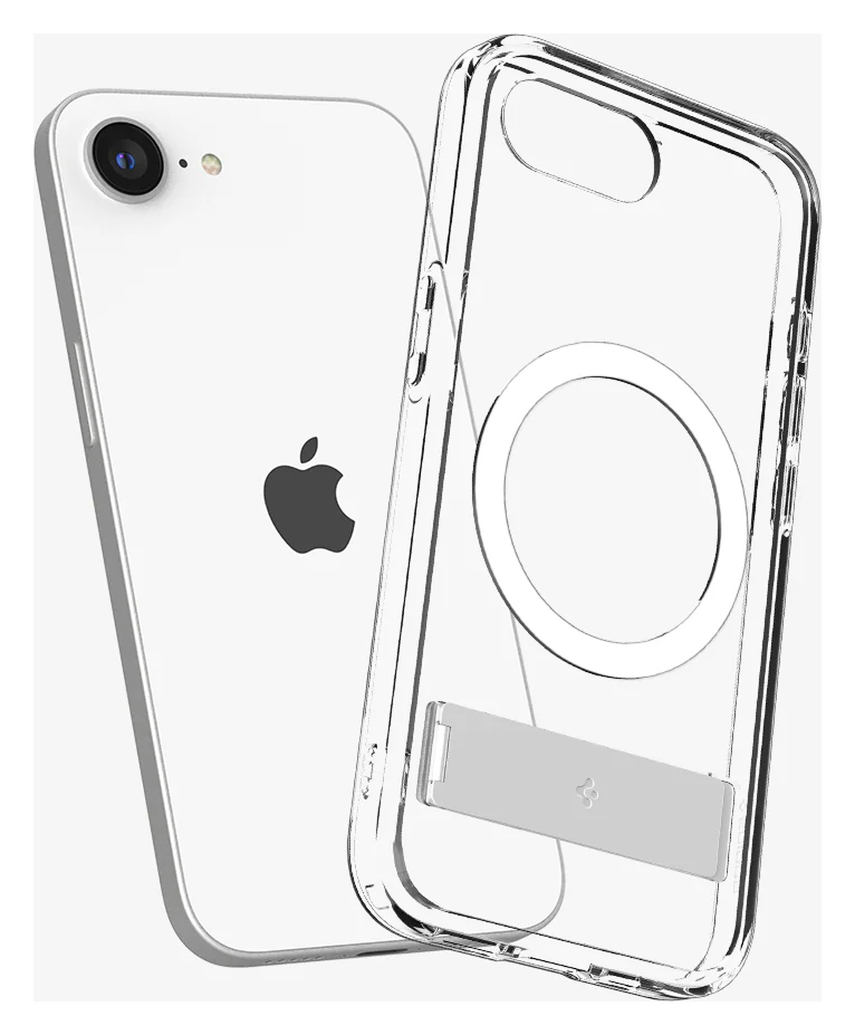 Spigen Ultra Hybrid S MagFit iPhone 16e Hoesje Back Cover Transparant afbeelding 3