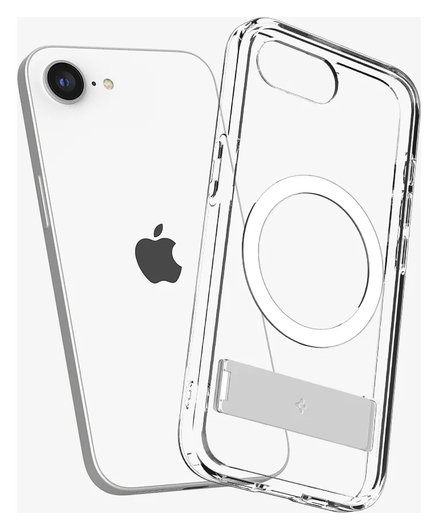 Spigen Ultra Hybrid S MagFit iPhone 16e Hoesje Back Cover Transparant afbeelding 3
