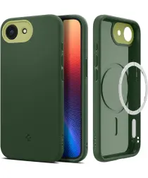 Spigen Nano Pop MagFit Apple iPhone 16e Hoesje Back Cover Groen afbeelding