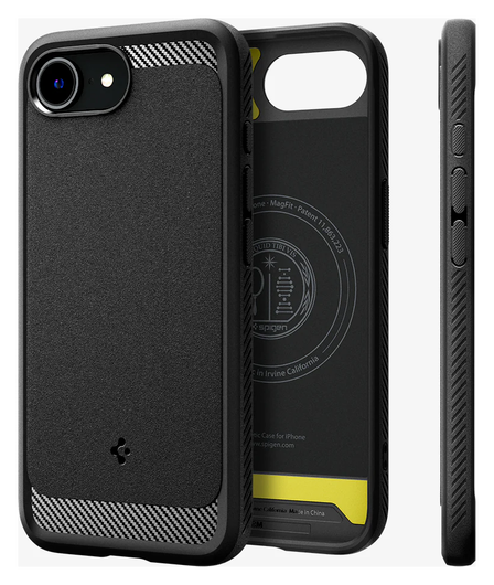 Spigen Rugged Armor MagFit Apple iPhone 16e Hoesje MagSafe Zwart afbeelding 11