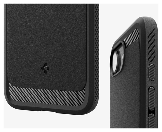 Spigen Rugged Armor MagFit Apple iPhone 16e Hoesje MagSafe Zwart afbeelding 9