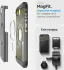 Spigen Tough Armor iPhone 16e Hoesje MagSafe Back Cover Frosted Zwart afbeelding 3