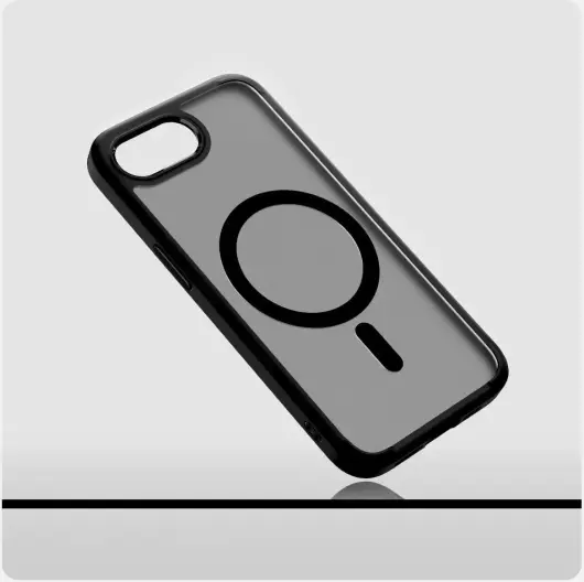 Spigen Ultra Hybrid MagFit Apple iPhone 16e Hoesje MagSafe Frost Zwart afbeelding 7