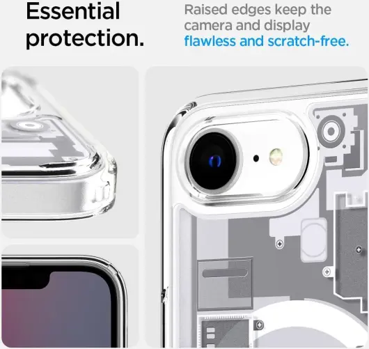 Spigen Ultra Hybrid MagFit Apple iPhone 16e Hoesje MagSafe Zero One Wit afbeelding 7