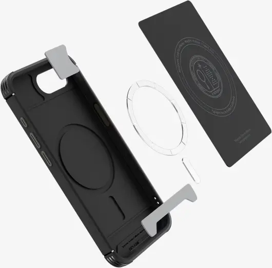 Spigen Core Armor MagFit Apple iPhone 16e Hoesje MagSafe Zwart afbeelding 5