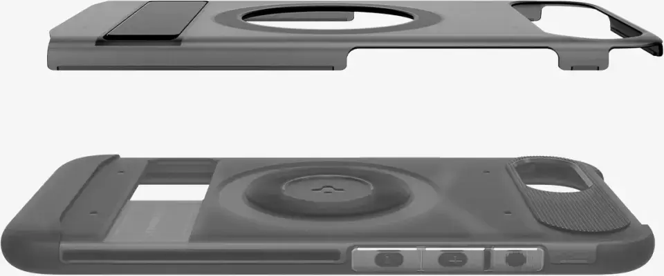 Spigen Slim Armor MagFit Apple iPhone 16e Hoesje MagSafe Gunmetal afbeelding 3