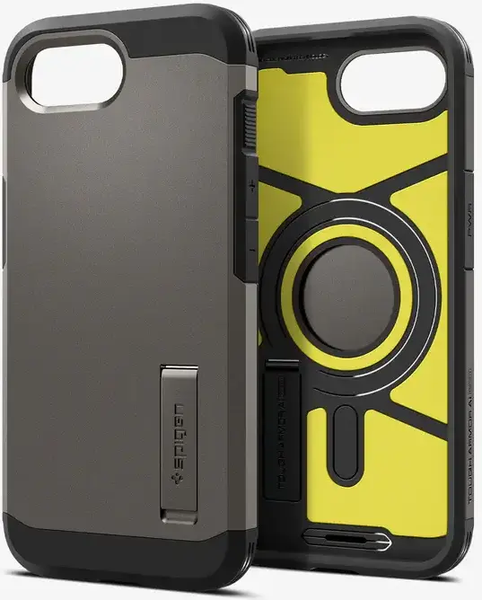 Spigen Tough Armor iPhone 16e Hoesje MagSafe Back Cover Gunmetal afbeelding 8