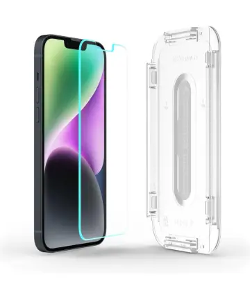 Spigen EZ Fit Glas.tR iPhone 16e/14/13/13 Pro HD Sensor Open Screen Protectors