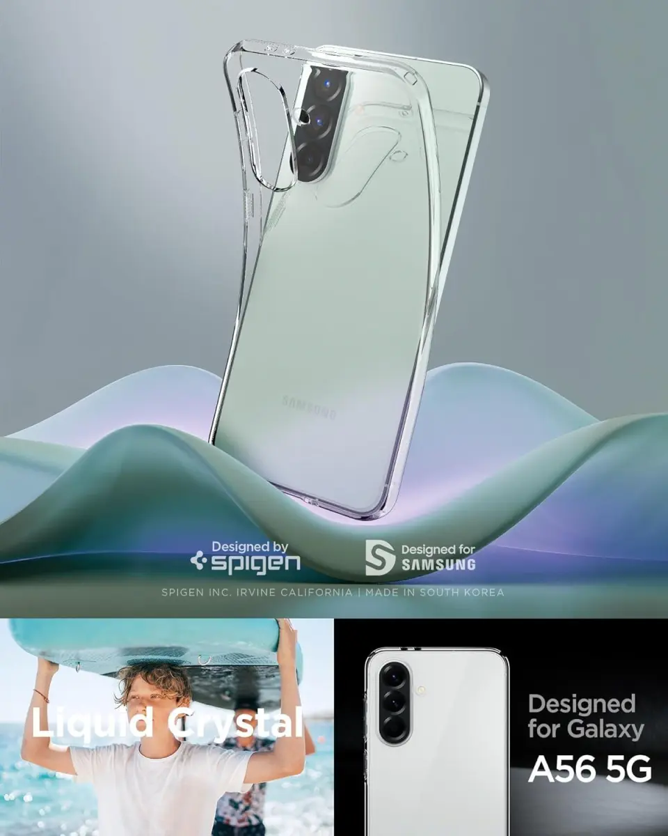 Spigen Liquid Crystal Samsung Galaxy A56 Hoesje Back Cover Transparant afbeelding 2