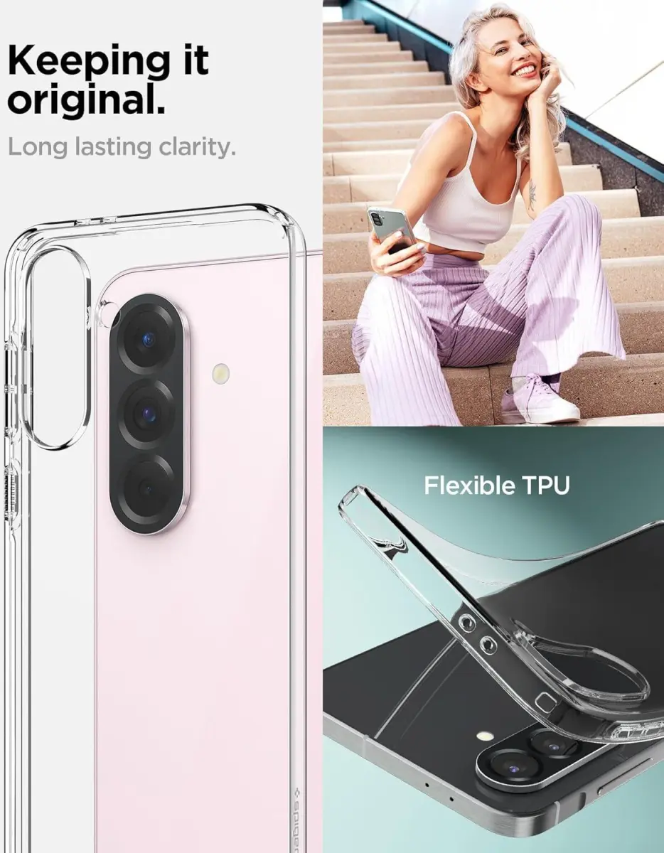 Spigen Liquid Crystal Samsung Galaxy A56 Hoesje Back Cover Transparant afbeelding 3