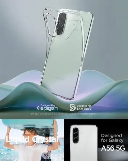 Spigen Liquid Crystal Samsung Galaxy A56 Hoesje Back Cover Transparant afbeelding 2