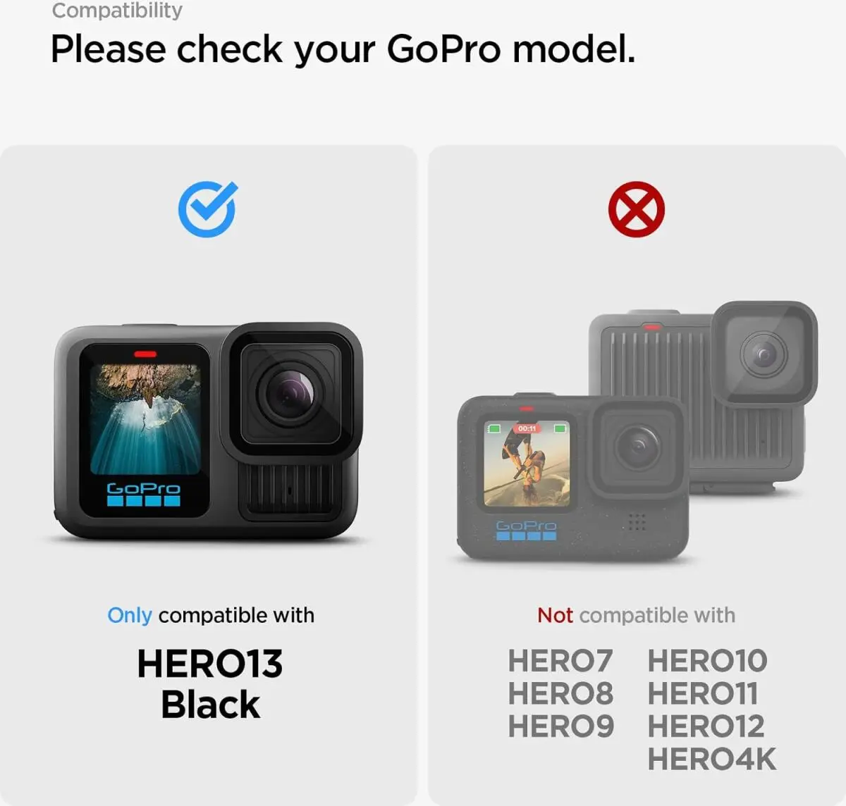 Spigen Glas.tR Slim GoPro HERO 13 Screen Protector Tempered Glass (Multi Pack) afbeelding 2