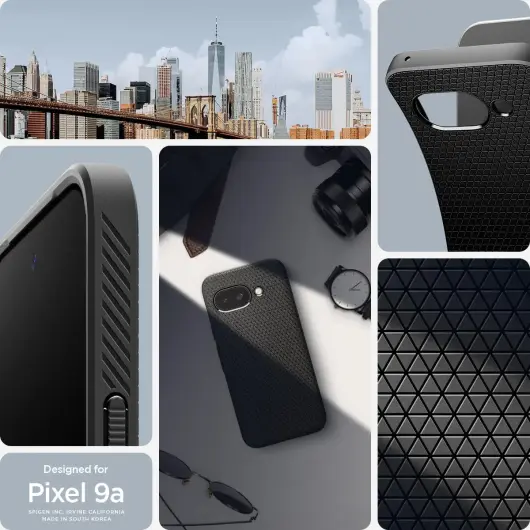 Spigen Liquid Air Google Pixel 9a Hoesje Back Cover Zwart afbeelding 4