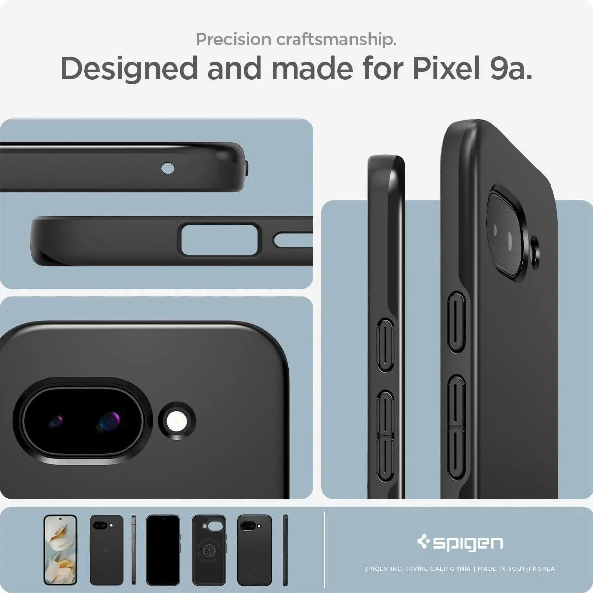 Spigen Thin Fit MagFit Google Pixel 9a Hoesje MagSafe Back Cover Zwart afbeelding 4