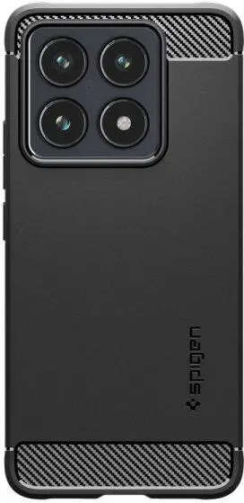 Spigen Rugged Armor Xiaomi 14T Hoesje Back Cover Zwart afbeelding 2
